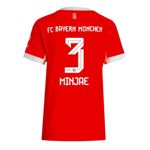 Ženski Nogometni dresi Bayern Munich Kim Min-jae #3 Domači 2025-26 Kratek Rokav